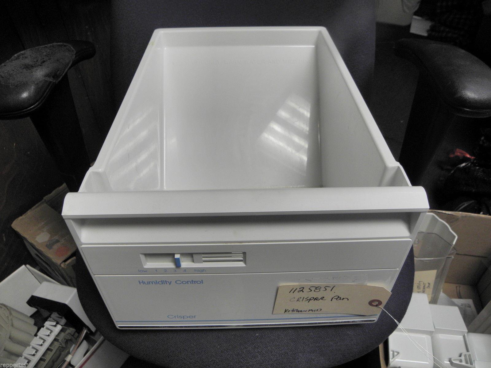 KITCHEN AID REFRIGERATOR 1125851 CRISPER PAN USED PART ASSEMBLY FREE SHIPPING KITCHEN AID REFRIGERATOR 1125851 CRISPER PAN USED PART ASSEMBLY FREE SHIPPING